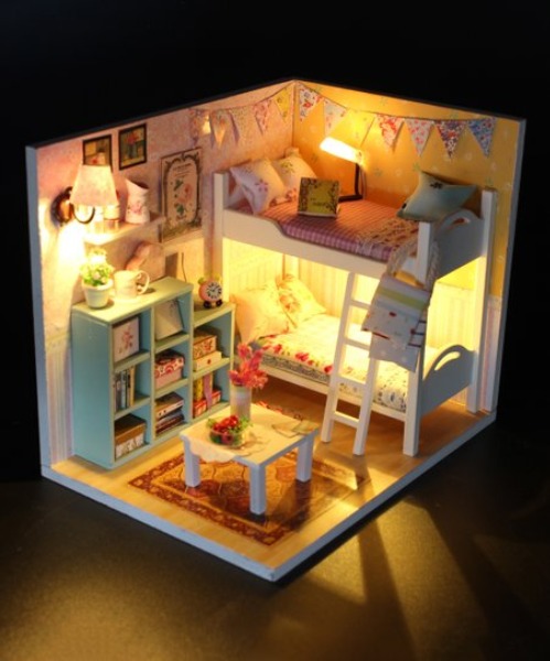 Minyatür Maket Işıklı Çocuk Odası MO20