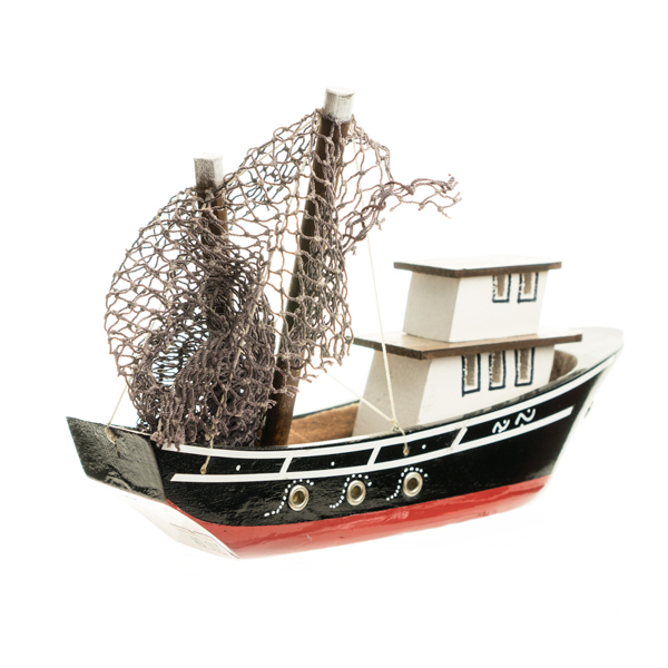 Ahşap Balıkçı Teknesi Mini
