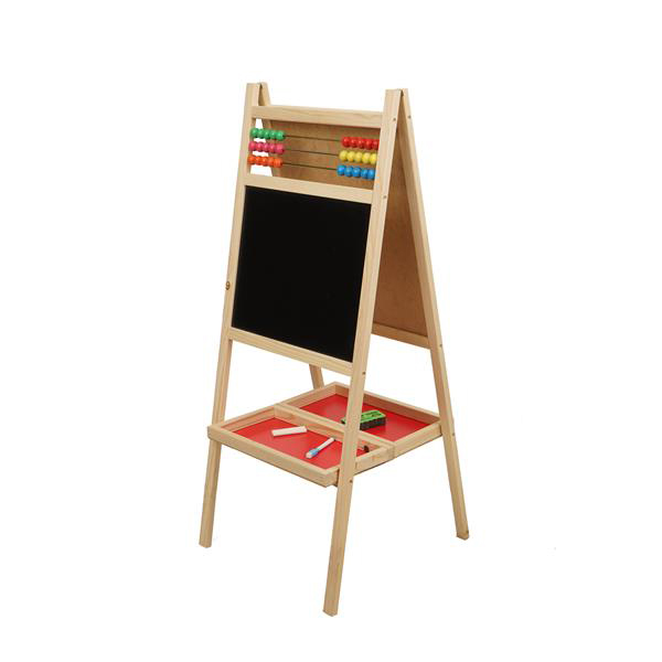 Ahşap Manyetik Yazı Tahtası 110 cm Abaküslü